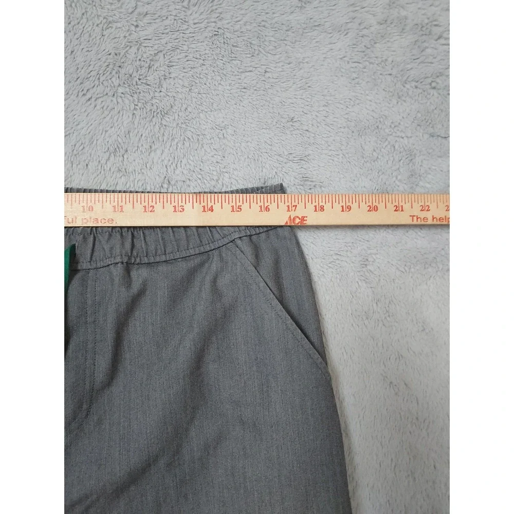 Figs Pants Men Large Tall LT Scrub Jogger Gray Tansen Tapered Drawstring Medical
